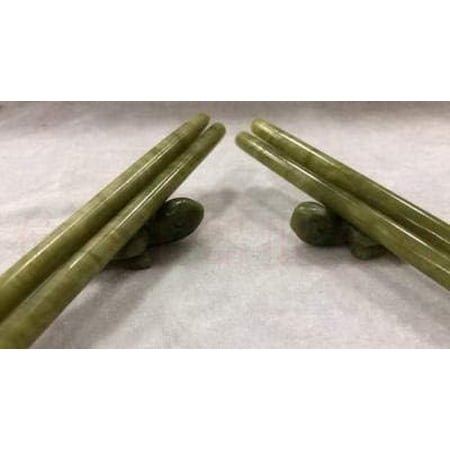 

Decorative Stone Natural Jade Turtle Chopsticks Set B 02