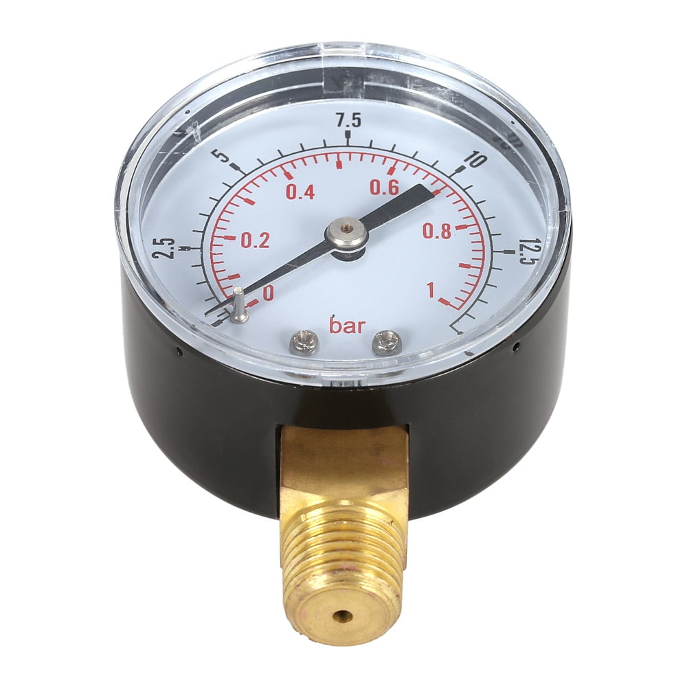 1/2/5PCS 0~-1bar 0~-30inHg 2"Dial Air Mini Vacuum Pressure Gauge Meter Manometer 