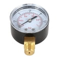 thumbnail image 4 of 50mm 0~15psi 0~1bar Pool Filter Water Pressure Dial Hydraulic Pressure Gauge Meter Manometer 1/4" NPT Thread, 4 of 7
