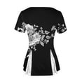 thumbnail image 4 of Weiqiqre Womens Tops Spring Summer Tunics Tops Short Sleeve Shirts Flowy Lace Tops Wrinkle Free Blouses, 4 of 7