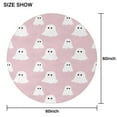 thumbnail image 6 of Pink Halloween Ghosts Round Tablecloth 60"x60",Wrinkle Wipeable Table Cloth for Kitchen Dining Room Picnic Patio Party, 6 of 6