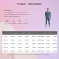 thumbnail image 5 of Moggemol Ensemble Thermique d'Hiver pour Homme, Couche de Base Douce avec Encolure Ronde pour la Randonnée en Plein Air Gris Foncé 3TG, 5 of 5