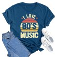 thumbnail image 1 of LUOGENLI T-shirts pour Femmes, T-shirts Décontractés à Imprimé Animal, Col Rond, Manches Courtes, Haut Élégant et Confortable pour un Usage Quotidien, T-shirts Graphiques pour Femmes, Bleu Saint-Patrick m, 1 of 2