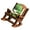 Coffee baby rocking, variant on WINDLAND Resins Frogs Rocking Chair Mini Sculpture Cute Desktop Decors For Home Office Gift
