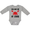 thumbnail image 3 of Inktastic Funny Crab Gift Boys or Girls Long Sleeve Baby Bodysuit, 3 of 5
