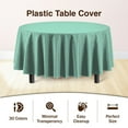 thumbnail image 6 of Exquisite 12 Premium Light Mint Plastic 84" Round Party Tablecloths Disposable, 6 of 7