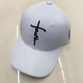 thumbnail image 4 of CUKOLSXA Embroidered Cross Baseball Cap, Christian Adjustable Snapback Hat for Men & Women, Men Hats, Men Hat, Baseball Cap Women, Baseball Hat Structured Dad Hat with Jesus Faith Design, 4 of 6