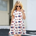 thumbnail image 2 of Wxirdiow Toddler Dresses Toddler Baby Girl 4th of July Dress USA Strap Sleeveless Smocked Tulle Tutu Dresses Kids Independence Day Clothes White Size,6-7 Years, 2 of 5