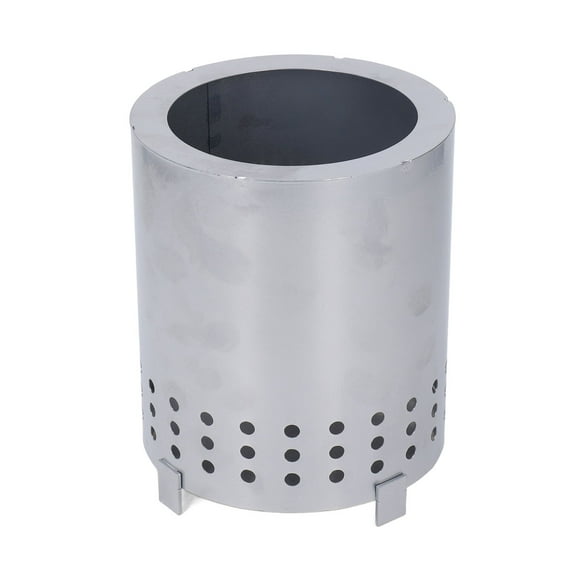 FYBTO Portable Fire Pit Smokeless Tabletop Firepit with Stand Iron Wood Burning Fireplaces for Camping Courtyard Silver-090403