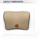 thumbnail image 5 of Almohada para reposacabezas de automóvil Unique Bargains, soporte para cuello ergonómico y cómodo, cuero Nappa y espuma de memoria, ancho ajustable, beige, 1 Pcs para conducción y viajes, 5 of 7