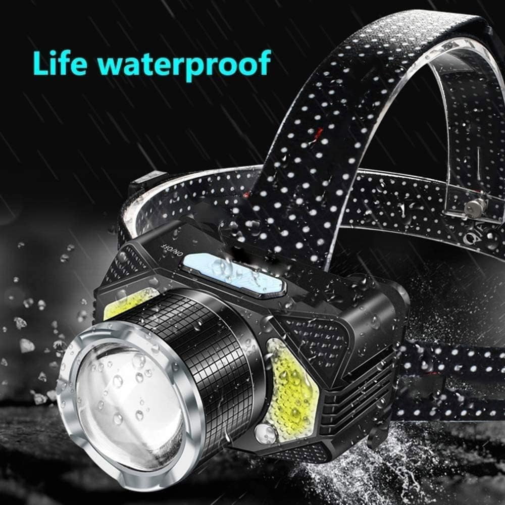 Headlamp Rechargeable Bright Headlamps with 4 Modes Outdoor Waterproof Led Head Lamp Flashlight Headlamps for Adults Headlight for Camping Cycling Running Fishing