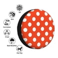 thumbnail image 2 of Kdxio Orange And White Polka Dot1 for Tire Cover Wheel Protectors Tyre Covers Weatherproof Wheel Covers Universal Fit for Trailer Rv SUV Truck Camper Travel Trailers 16 inch, 2 of 5