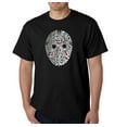 thumbnail image 1 of LA Pop Art Men's Word Art T-Shirt - Slasher Movie Villians, 1 of 2