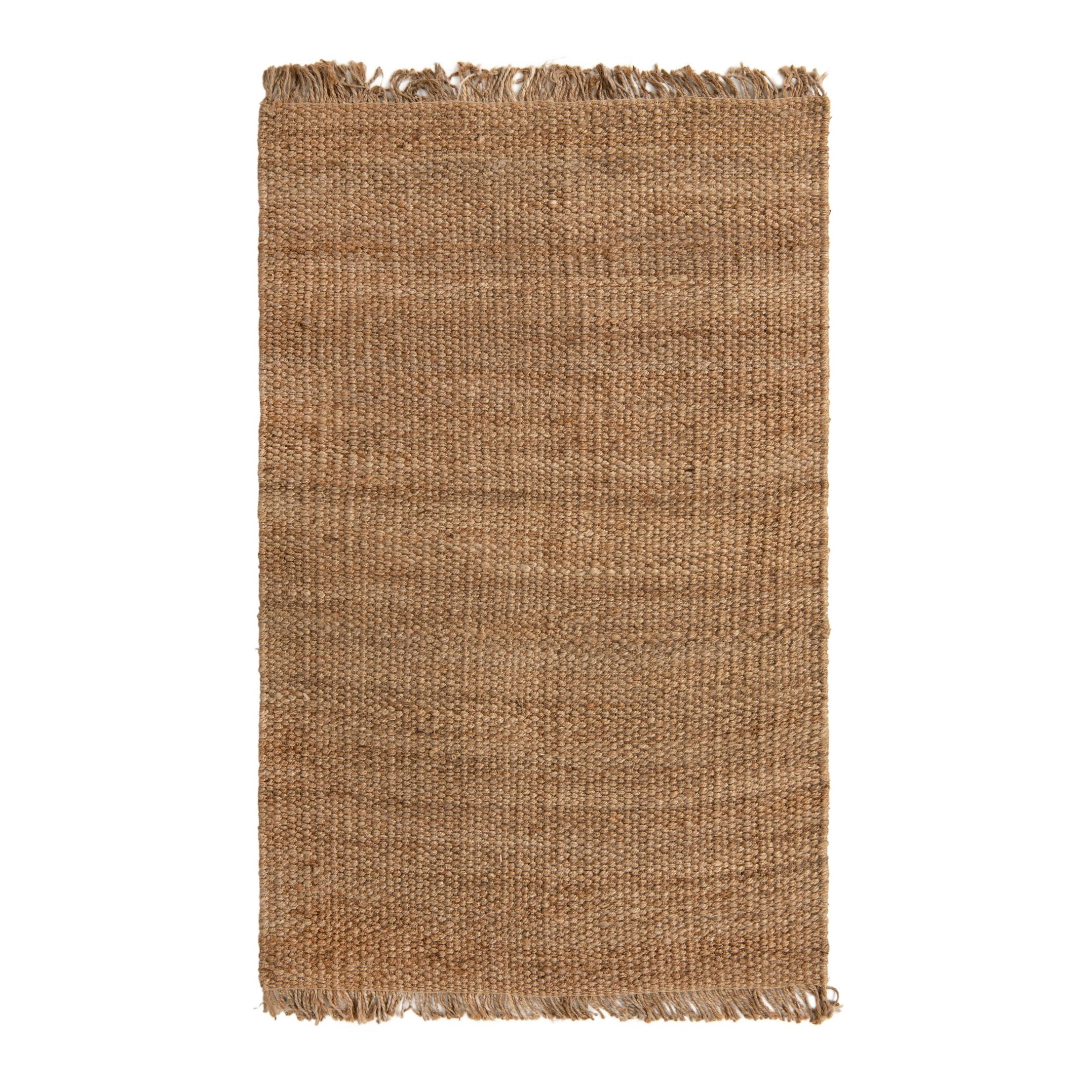 Unique Loom Chunky Jute Collection Area Rug (5' 1" x 8' Rectangle Natural)