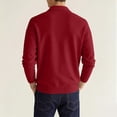 thumbnail image 4 of Fabrcox Men Long Sleeve Polo Shirts Regular Fit Collared Men Golf Shirt Button Casual Outdoor Athletic Business Mens Work Shirts Red L, 4 of 6