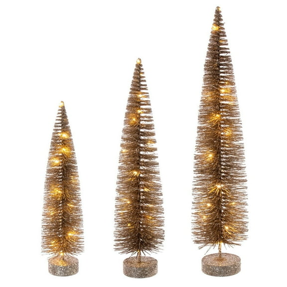 16"-20"-24" Champagne Brush Clear Lights