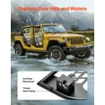 thumbnail image 5 of VEVOR Jeep Tube Doors, 4-Door, Hunting Style Jeep Tubular Door with Heavy-Duty Hinges & OE Latch, Jeep Doors with Rubber Pads, Fit for 2018-2024 Jeep Wrangler JL & 2020-2024 Jeep Gladiator JT, 5 of 9