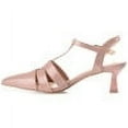 thumbnail image 3 of Journee Womens Jazlynn Buckle Kitten Heel Pointed Toe Pumps, Widths Available, 3 of 10