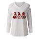 thumbnail image 4 of Pntutb moda mujer casual con cuello en V blusa de perforación caliente camiseta de manga larga tops de otoño Pntutb Pntutb-7111, 4 of 4