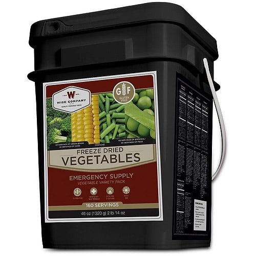 Wise 160 Serving Gluten Free Emergency Freeze Dried Vegetables