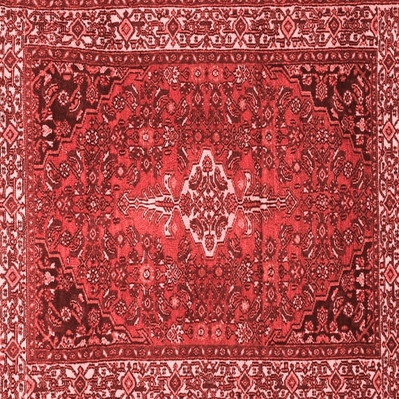 Ahgly Company Indoor Square Persian Red Traditional Area Rugs, 4' Square