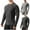 Dark Gray, variant on Men's Lightweight Baselayer Crew Top Base Layer Long Sleeve Athletic Warm Undershirt Winter Running Tops, Gray