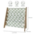 thumbnail image 2 of 3 Sprouts Étagère de Rangement pour Livres pour Enfants en Tissu Recyclé, Organisateur de Livres à Damier Vert pour 3 Ans et Plus, 2 of 6