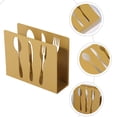 thumbnail image 3 of Miangastore Porte-Serviettes Style Moderne Métal Doré 1Ensemble 4.72x3.93x1.57 Po, 3 of 8