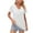 White, variant on Fesfesfes Soft T Shirt Womens Fashion Solid Color Round Neck Comfortable Loose T-shirt Sleeveless Blouse Casual Tops Short Sleeve Athletic Tops for Women L(US:8)