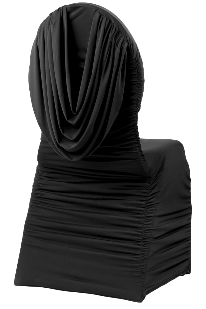 Ruched Swag Back Premium Spandex Stretchable Banquet Chair Cover