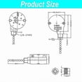 thumbnail image 2 of 1PCS Ceiling Fan Lights Switch ZingEar ZE-208S E89885 3 Speed 4 Wire Fan Switch Pull Chain ,Fan Lig.., 2 of 5