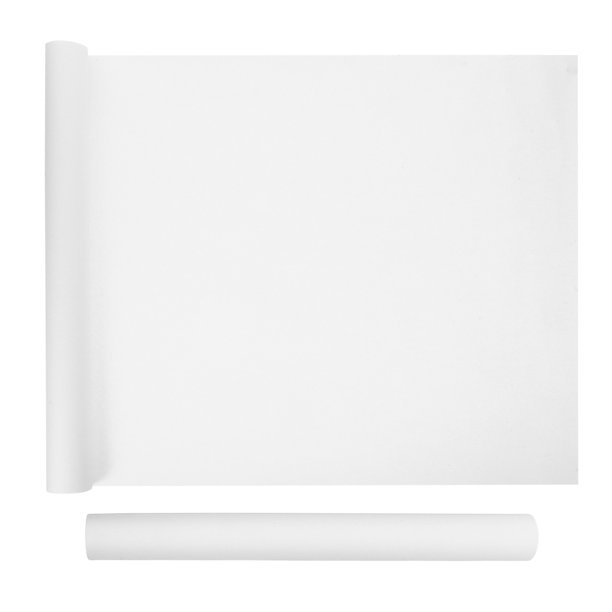 2 rollos de papel de dibujo blanco para pintar, ideal para manualidades infantiles y acuarela (45 cm x 5 m)