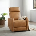 thumbnail image 2 of CHITA Power Glider Rocker Recliner with USB, Nursery Chair for Living Room, Faux Leather in Cognac Brown, 2 of 13