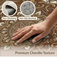 thumbnail image 6 of ODIKA 3'x5' Washable Accent Rug Vintage Distressed Scroll Ornate Border Faded Southwestern Hallway Boho Refined for Bedside, Nursery Room, Pet Friendly & Non-Shedding, 6 of 7