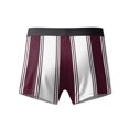 thumbnail image 3 of Mens Boxers Striped Ice Silk Underwear for Men Breathable Quick Dry Stretch Colorblock Boxer Briefs Soft Waistband Lightweight Trunks Wine 3XL, 3 of 3