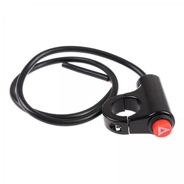 jinwen 2xMotorcycle Hazard Button Handlebar Mount Switch for Motorbike Parts , A, 2 Pcs