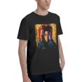 thumbnail image 2 of Jean Michel Basquiat Men's Cotton Short Sleeve Crewneck T Shirt 80s 90s Graphic Tee Shirt Top, 2 of 5