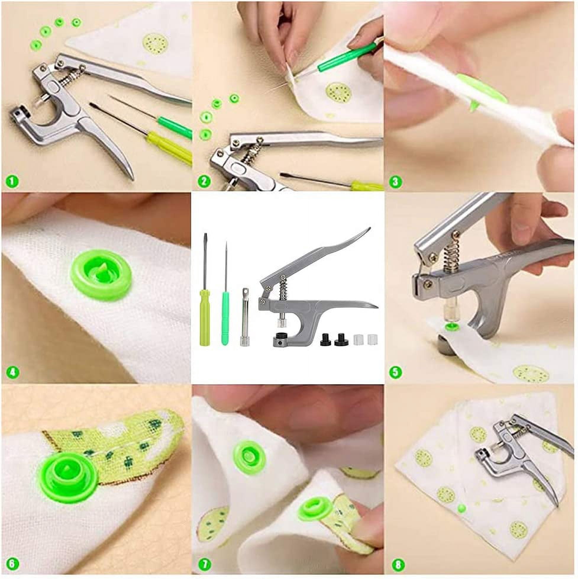 ABCISI Rivet Press, No Disassembly Required Durable Lightweight and Portable Aluminum Material Snap Installation Tool for Leather Crafting for Sewing Clothing