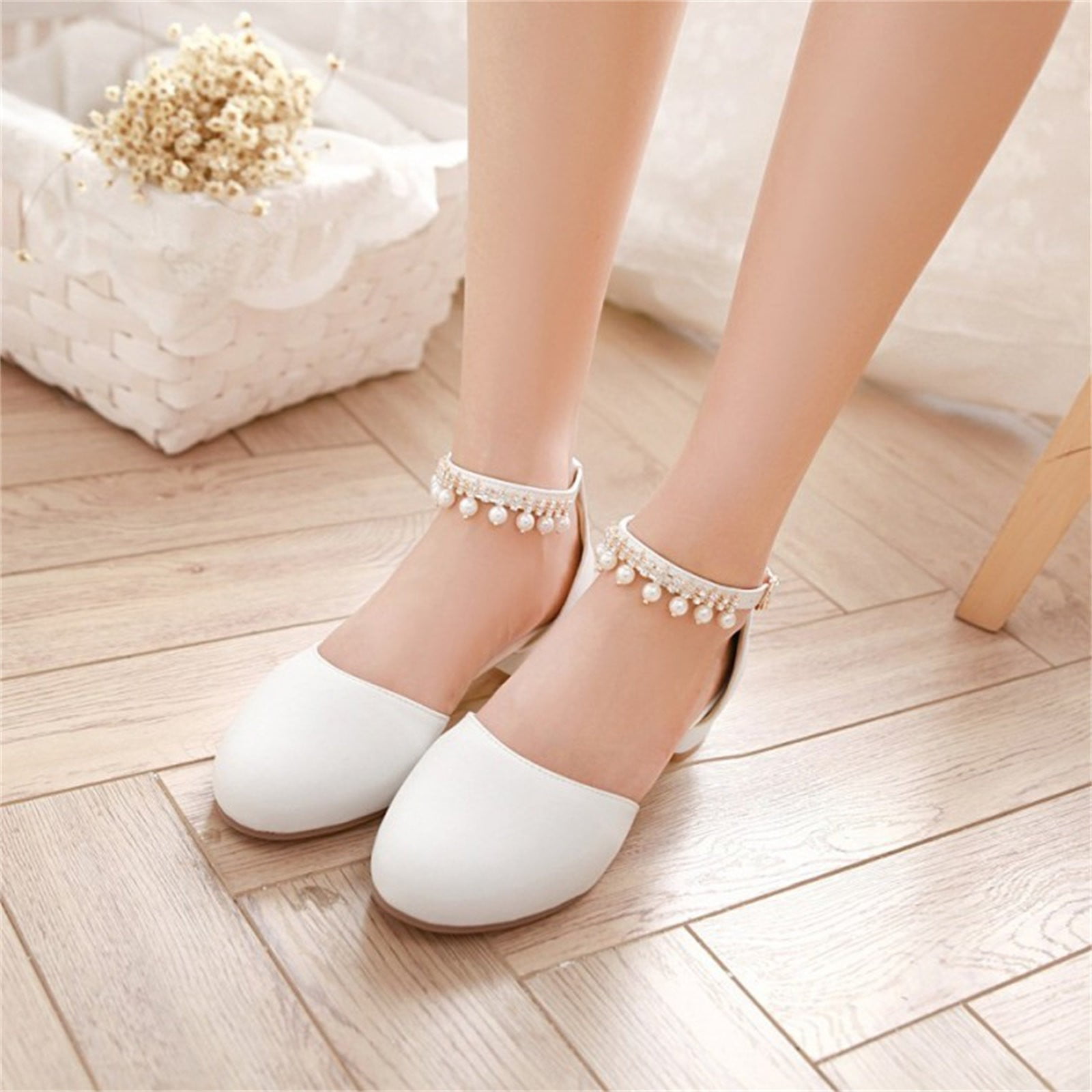 Women's 9cm Super High Heel Shoes Summer Butterfly-knot Square Toe Chunky  Heel Mary Jane Shoes Party Wedding High-heeled Sandals - Pumps - AliExpress