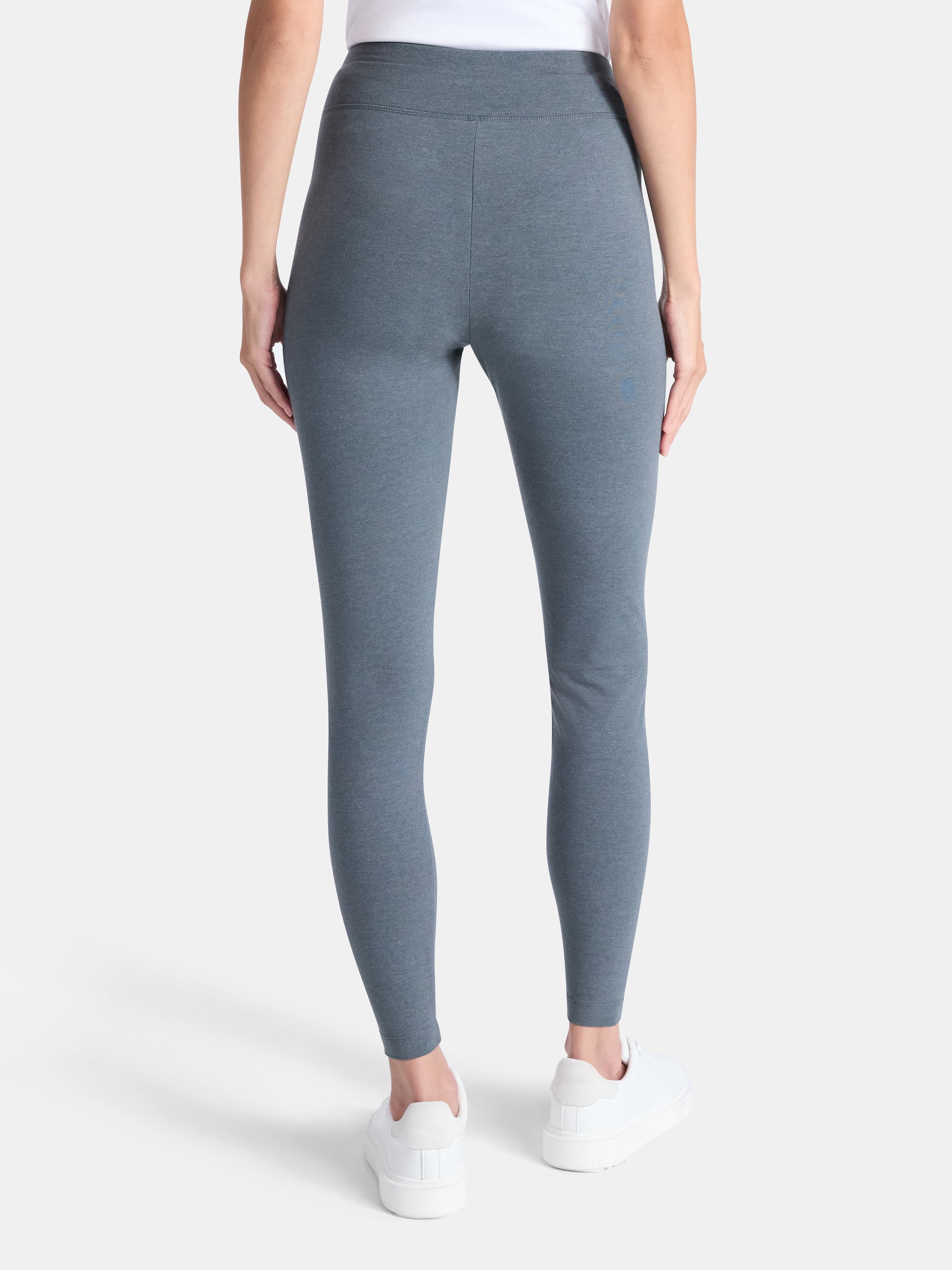 Time and Tru Women's High Rise Leggings, 27'' Inseam, 3-Pack, Sizes XS-XXXL