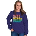 thumbnail image 4 of Funny Busy Mom Mothers Day Present Women Plus Size Crewneck Sweatshirt Brisco Brands 3X, 4 of 5