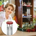 thumbnail image 3 of TOPRenddon Cerium Alloy Wind Chimes Outdoor - 28" Musical Garden Decor for Patio/Porch (Hand-Tuned Tubes, Weatherproof Metal Windchime), 3 of 5