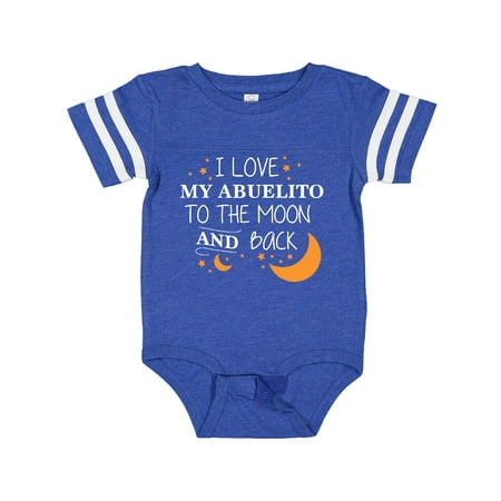 

Inktastic I Love My Abuelito to the Moon and Back Gift Baby Boy or Baby Girl Bodysuit