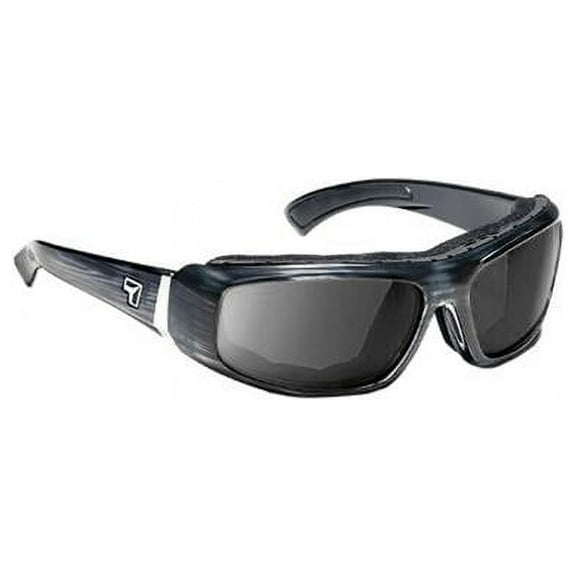 Cape Wind Blocking Padded Foam Sunglasses for Outdoors, 100% UVA + UVB Protection, Charcoal Frame/SharpView Gray Lens