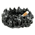 thumbnail image 2 of Atlantic Collectibles Arch Devil Skull Face Fire Hell Bone Spiral Cigaretter Ashtray Resin Figurine, 2 of 4