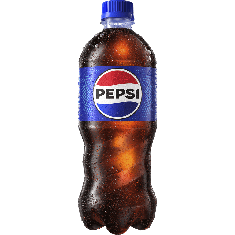 Pepsi Cola Soda Pop, 20 fl oz Bottle, Allergens Not