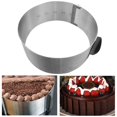 thumbnail image 3 of OUSITAID Stainless Steel Cake Mold Adjustable Round Non-layered Mousse Ring Mould Dessert Bakeware with Scale 6-8 Inches, 3 of 6