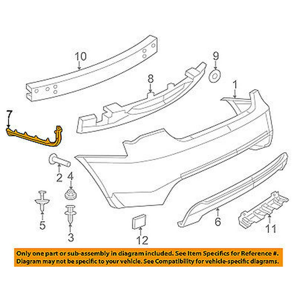 Dodge CHRYSLER OEM 1114 Avenger Rear BumperSide Bracket Right