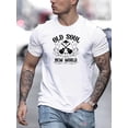 thumbnail image 2 of OLD SOUL NEW WORLD And Two Guitars Graphic Print, Men's Novel Graphic Design T-shirt, Casual Comfy Tees For Summer, Men's Clothing Tops For Daily Activities, 2 of 7
