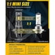 thumbnail image 2 of -katur 2pcs Turbo H7 Led Lights 1:1 Mini Size Head Lamp Wireless 16000lm Led Chips H7 Car Led Headlight Bulb 6000k White 12v., 2 of 4